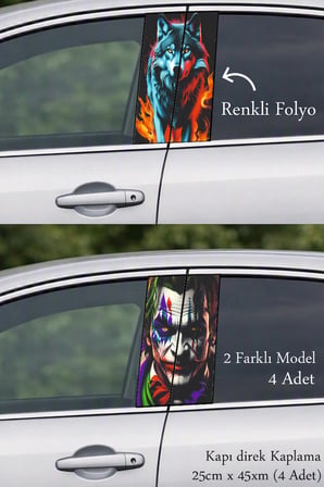 Aracınıza Değer Katan Kapı Direk Folyo Sticker Etiket