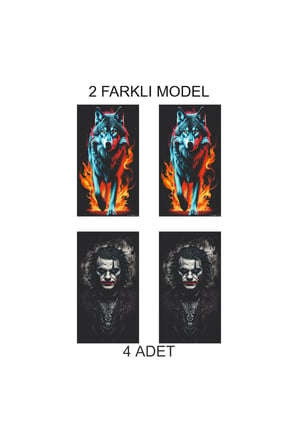 Sade ve Şık Kapı Direk Folyo Sticker Etiket