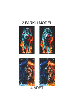Modern ve Özel Kapı Direk Folyo Sticker Etiket