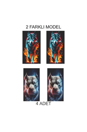 Özgün ve Modern Kapı Direk Folyo Sticker Etiket