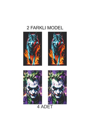 Zarif ve Özel Kapı Direk Folyo Sticker Etiket