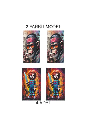 Modern ve Özgün Kapı Direk Folyo Sticker Etiket