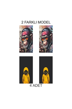 Özel ve Modern Kapı Direk Folyo Sticker Etiket