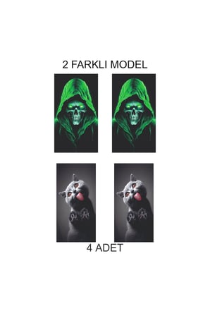 Modern Form Kapı Direk Folyo Sticker Etiket