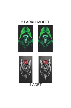 Şık Form Kapı Direk Folyo Sticker Etiket