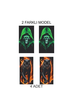 Modern Dokunuş Tasarımı Kapı Direk Folyo Sticker Etiket