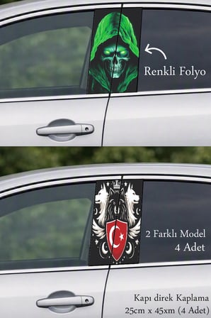 Aracınızla Uyumlu Kapı Direk Folyo Sticker Etiket