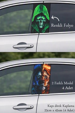 Aracınıza Uyum Sağlayan Kapı Direk Folyo Sticker Etiket