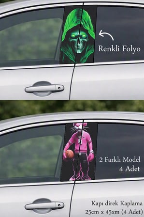 Aracınızla Bütünleşen Kapı Direk Folyo Sticker Etiket