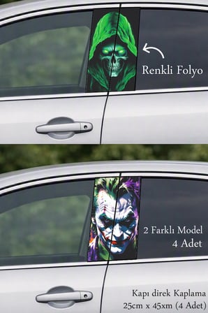 Kendine Özgü Stil Kapı Direk Folyo Sticker Etiket