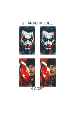 Araçta Farklı Stil Kapı Direk Folyo Sticker Etiket