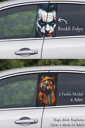 Farklılık İçin Özel Tasarım Kapı Direk Folyo Sticker Etiket