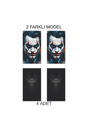 Tarz İçin Özel Tasarım Kapı Direk Folyo Sticker Etiket