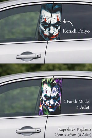 Aracınıza Modern Tasarım Dokunuşu Kapı Direk Folyo Sticker Etiket