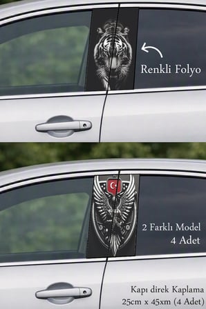 Aracınız İçin Özgün Tasarım Detayı Kapı Direk Folyo Sticker Etiket