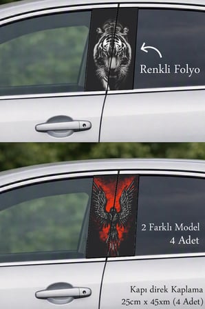 Aracınız İçin Estetik Tasarım Detayı Kapı Direk Folyo Sticker Etiket