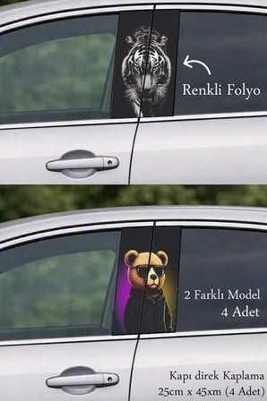 Araç Tasarımınıza Özel Kapı Direk Folyo Sticker Etiket
