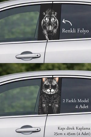 Araç Görünümünüze Özel Kapı Direk Folyo Sticker Etiket