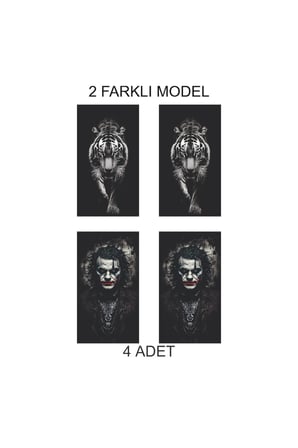 Aracınıza Uyumlu Modern Tasarım Kapı Direk Folyo Sticker Etiket
