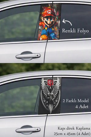 Aracınızda Yeni Bir Stil Yaratın Kapı Direk Folyo Sticker Etiket