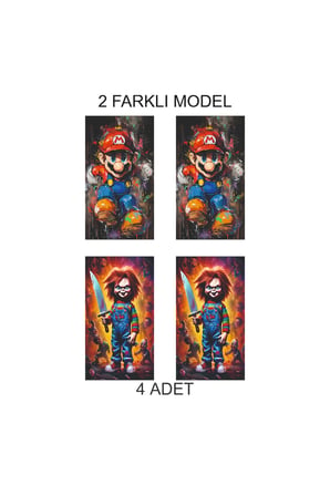 Şık Tasarım Seçeneği Kapı Direk Folyo Sticker Etiket