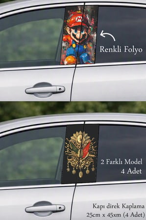 Modern Stil Seçeneği Kapı Direk Folyo Sticker Etiket