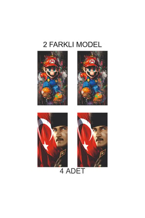 Özgün Tasarım Seçeneği Kapı Direk Folyo Sticker Etiket