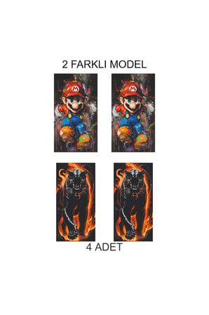 Farklı Stil Seçeneği Kapı Direk Folyo Sticker Etiket