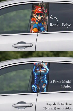 Yeni Tasarım Seçeneği Kapı Direk Folyo Sticker Etiket