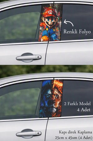 Özgün Stil Seçeneği Kapı Direk Folyo Sticker Etiket