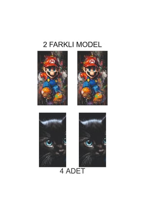 Şık Detay Seçeneği Kapı Direk Folyo Sticker Etiket