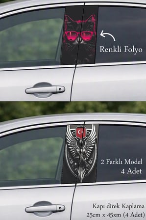 Özgün Detay Seçeneği Kapı Direk Folyo Sticker Etiket