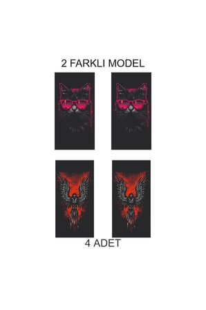Farklı Detay Seçeneği Kapı Direk Folyo Sticker Etiket