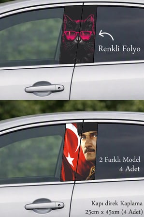 Özel Tasarım Dokunuşu Kapı Direk Folyo Sticker Etiket
