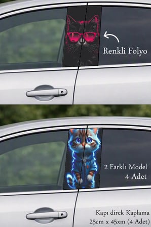 Modern Tasarım Dokunuşu Kapı Direk Folyo Sticker Etiket