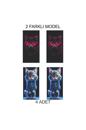 Modern Tasarım Dokunuşu Kapı Direk Folyo Sticker Etiket