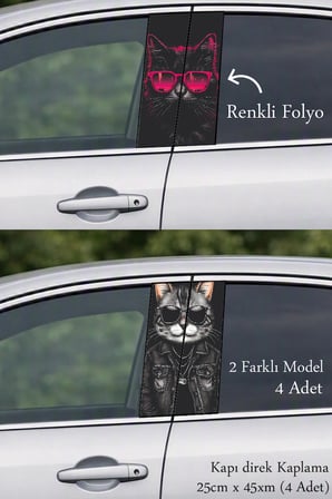 Estetik Tasarım Dokunuşu Kapı Direk Folyo Sticker Etiket