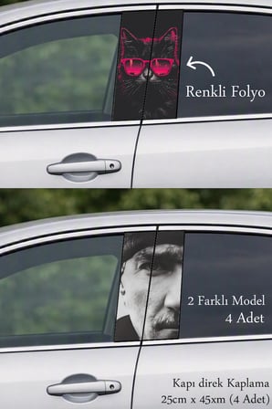 Zarif Tasarım Dokunuşu Kapı Direk Folyo Sticker Etiket