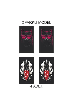 Şık Görünüm Dokunuşu Kapı Direk Folyo Sticker Etiket
