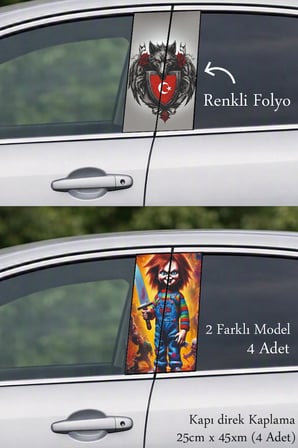 Aracınıza Zarif Bir Detay Kapı Direk Folyo Sticker Etiket
