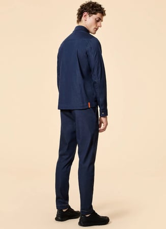 Roberto Ricci Designs Lacivert Erkek Gömlek Ceket Marina Overshirt Jkt
