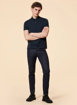 Roberto Ricci Designs Lacivert Erkek Slim Fit Pantolon Marina 5T Pant