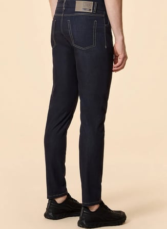 Roberto Ricci Designs Lacivert Erkek Slim Fit Pantolon Marina 5T Pant
