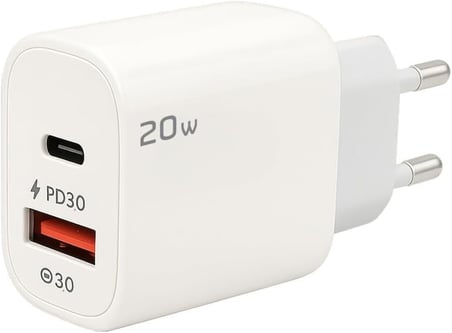 20W USB A + Type C Girişli Şarj Adaptörü