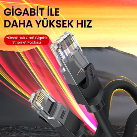 CAT6 1000Mbps Gigabit UTP Ethernet Kablosu 1 Metre