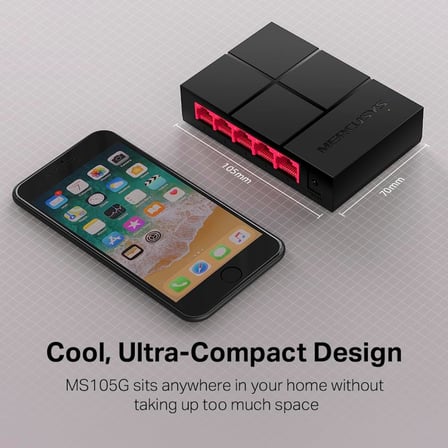 MS105G, 5-Port 10/100/1,000 Mbps Masaüstü Switch