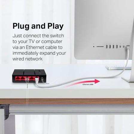 MS105G, 5-Port 10/100/1,000 Mbps Masaüstü Switch