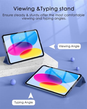 iPad 11.Nesil A16 11inç/10.Nesil Uyumlu 10,9 İnç Kılıf - Uyku Modlu ve Darbeye Dayanıklı Kaplama (Lacivert, iPad 11.Nesil A16 11inç/10.Nesil 10.9 inç)