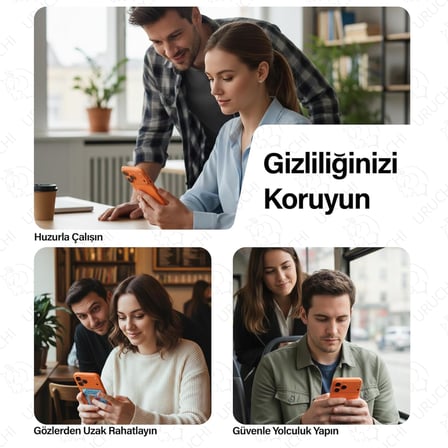 iPhone 17 Pro Max İle Uyumlu PREMIUM Gizlilik (Privacy) Ekran Koruyucu 45° Hayalet Görünüm, Kolay Kurulum Hizalama Aparatlı, Darbelere Karşı Ekstra Güçlü ve Toz Bırakmayan Temperli Cam