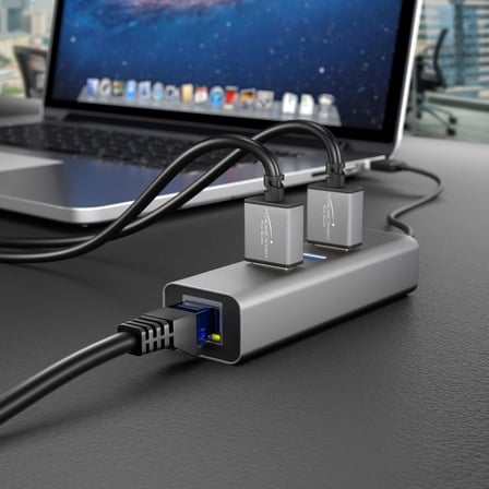Ethernet Kablosu 10Gbit/s – 5m, siyah